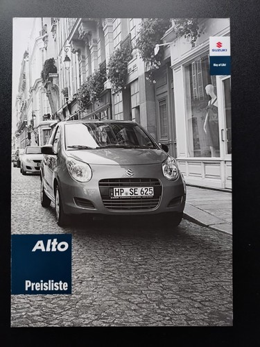 Suzuki alto preisliste 2013 - suzuki,